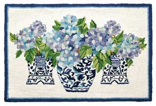 Rhapsody In Blue Hook Rug - Sally Eckman Roberts