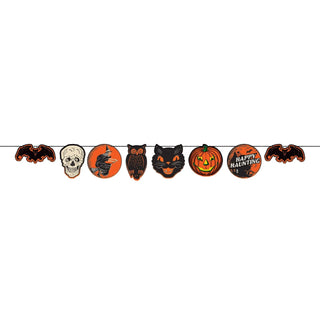 Vintage Halloween Character Banner