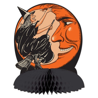 Vintage Witch Crescent Moon Honeycomb Centerpiece