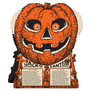 Vintage Jack O Lantern Spin Fortune Game Centerpiece