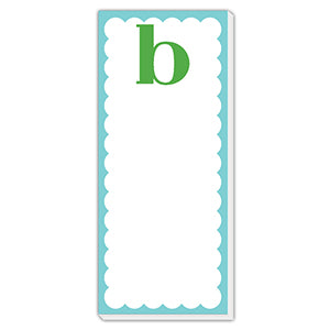 Monogram Single Letter List Pad