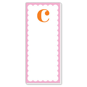 Monogram Single Letter List Pad