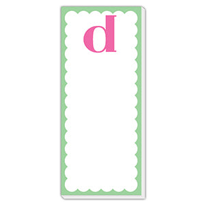 Monogram Single Letter List Pad
