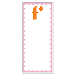 Monogram Single Letter List Pad