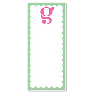 Monogram Single Letter List Pad