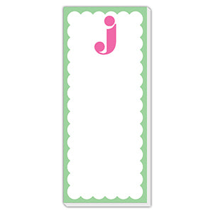 Monogram Single Letter List Pad