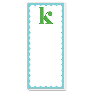 Monogram Single Letter List Pad