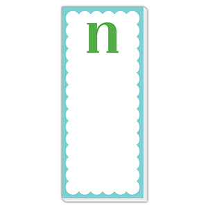 Monogram Single Letter List Pad