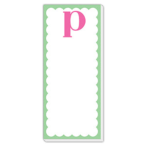 Monogram Single Letter List Pad