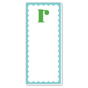 Monogram Single Letter List Pad