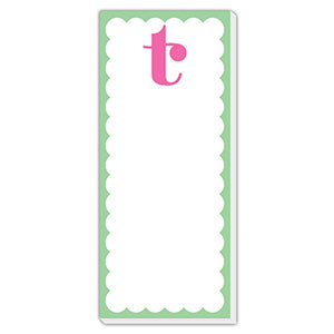 Monogram Single Letter List Pad