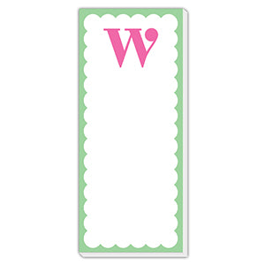 Monogram Single Letter List Pad