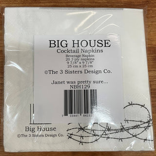 Cocktail Napkins, Janet was pretty sure she had...