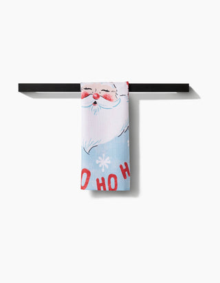 Kitchen Tea Towel Merry Santa Claus