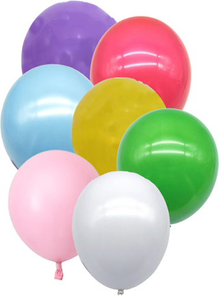 Latex Party Balloons, Assortment Primary Colors  12in, 10ct