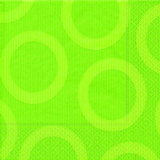 Beverage Napkins, Contemporary Circle Dots, Lime Green