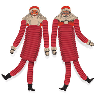 Christmas Vintage Tissue Santa Dancers