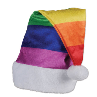 Santa Rainbow Pride Hat
