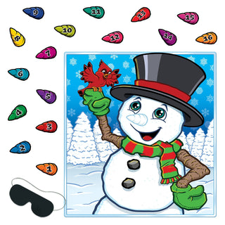 Pin The Carrot Nose on the Snowman Game