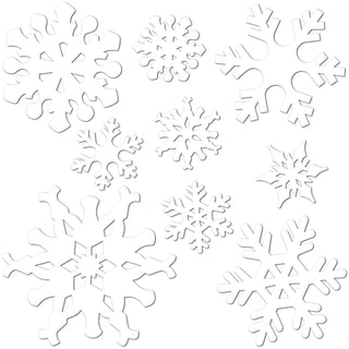 Snowflake Cutouts, Diecuts 9 Pieces