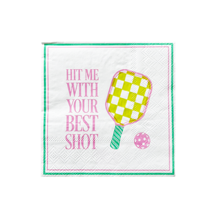 "Hit Me With Your Best Shot" Cocktail Napkins