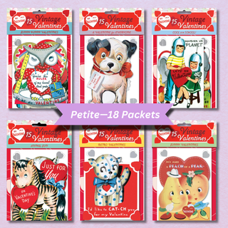 Vintage Valentines Cards, Pack of 15