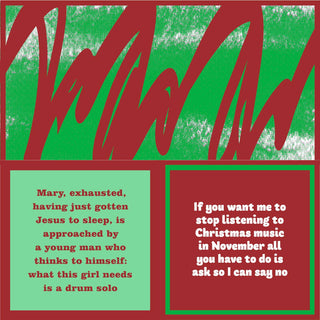 Cocktail Napkins, Christmas Mary's Drum Solo