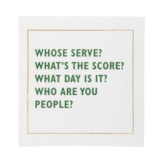 Pickleball Sayings Paper Cocktail Napkin