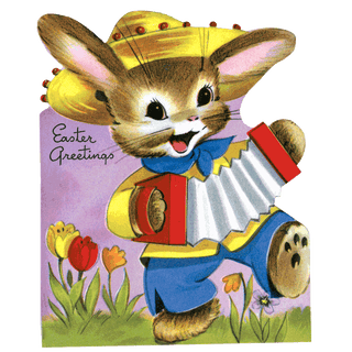 Easter Rabbit - Holiday Sticker Box