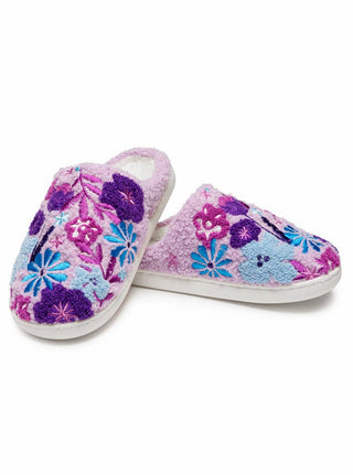 Indoor / Outdoor Slippers - Blooming Flowers - Purple