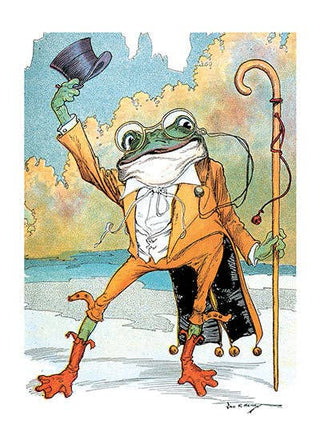 A Frog Doffing His Hat - Birthday Card