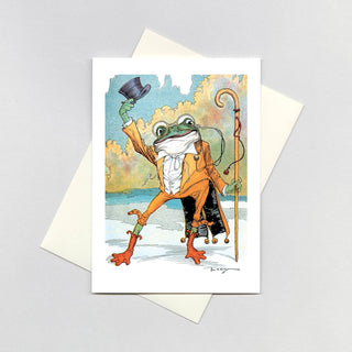 A Frog Doffing His Hat - Birthday Card