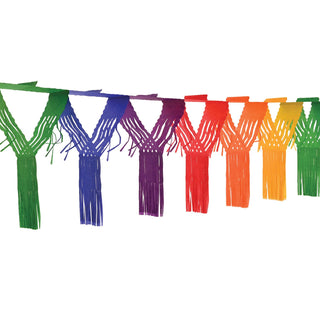Tissue Paper Rainbow Drop Fringe Garland