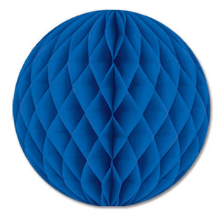 Honeycomb Tissue Ball, 12" Blue
