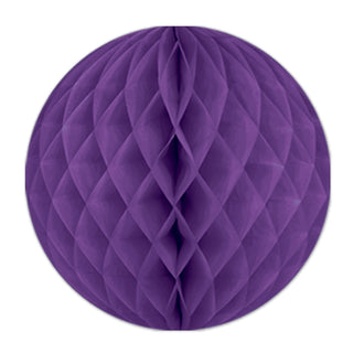 Honeycomb Tissue Ball, 12" Purple