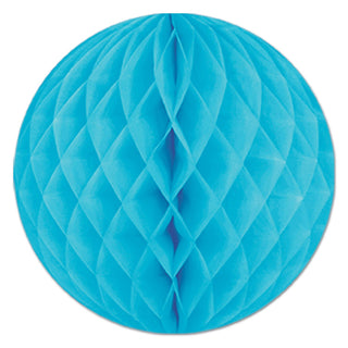 Honeycomb Tissue Ball, 12" Turquoise