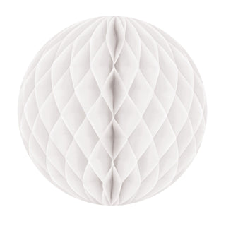 Honeycomb Tissue Ball, 12" White