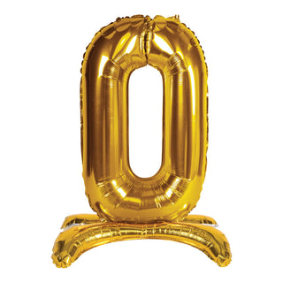Self Standing Mylar Balloon Number "0"