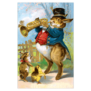 Easter Rabbit - Holiday Sticker Box