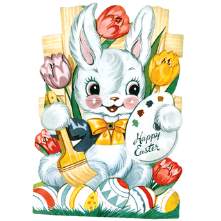 Easter Rabbit - Holiday Sticker Box