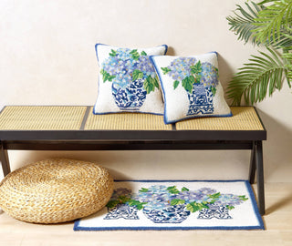 Rhapsody In Blue Hook Rug - Sally Eckman Roberts