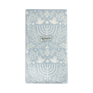Floral Menorah Dinner Napkin