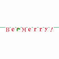 Christmas Letter Banner, Be Merry