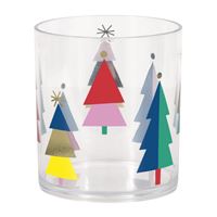 Vibrant Christmas 12oz Plastic Tumbler Cup - Foil Stamping