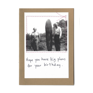 "Hope you have big plans for your birthday."