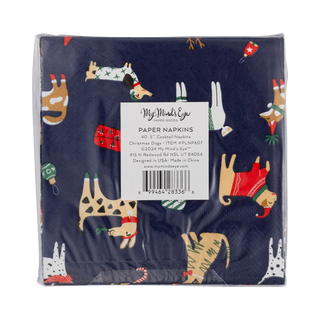 Christmas Dogs Cocktail Napkin