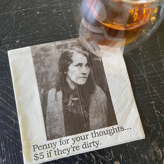 Cocktail Napkins, Penny for your thoughts...