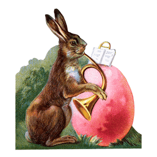 Easter Rabbit - Holiday Sticker Box