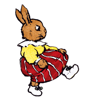 Easter Rabbit - Holiday Sticker Box