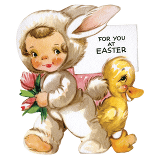 Easter Rabbit - Holiday Sticker Box